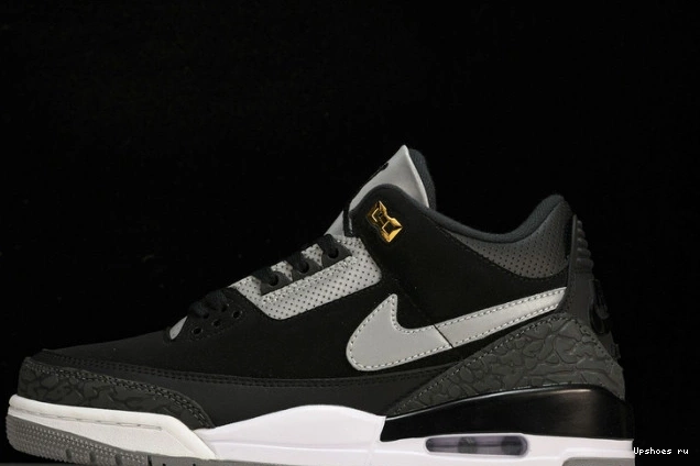 Retro  Jordan Black 3 Cement Gold CK4348-007 Tinker 1101